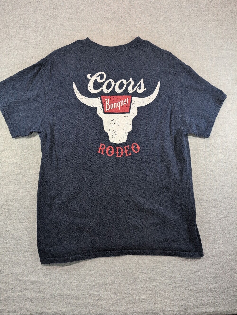 Coors Banquet Rodeo navy graphic T-shirt